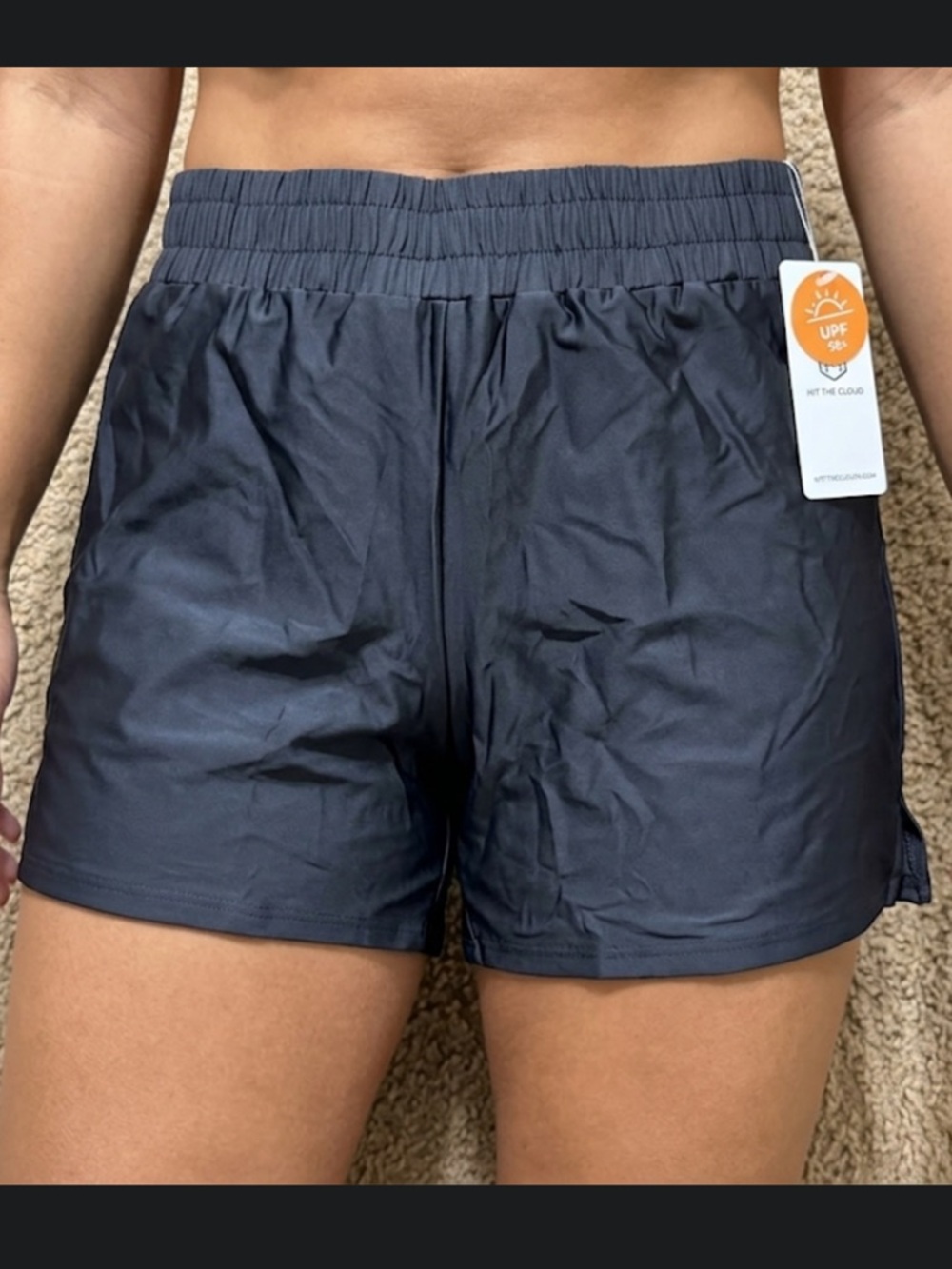 Attraco Swim Shorts with Elastic Waist Size M